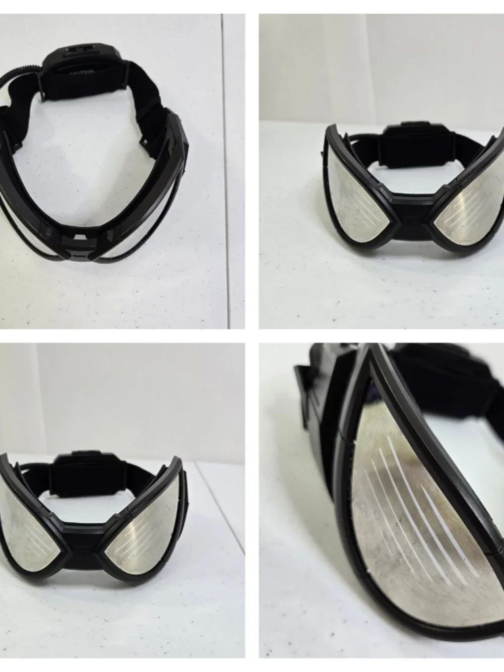 Avengers Campus Light Up Spider Man Goggles Digital Expressions BROKEN Silver